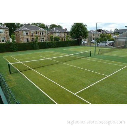 14mm Dtex11000 Green Artificial Grass Lawn / Tennis Court S